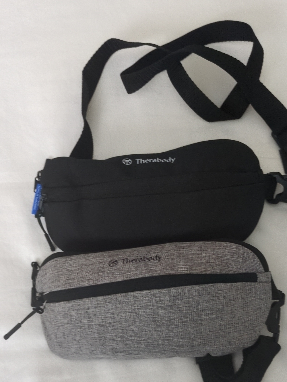 NWOT Lot Of 2 Therabody Belt Bags in Black and Gray Heather
